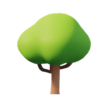 Illustration of a green tree png