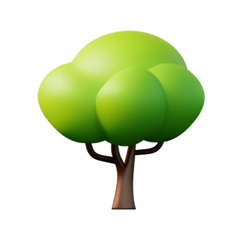 Illustration of a green tree png