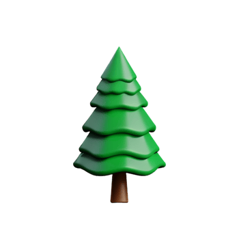 Illustration of a green tree png