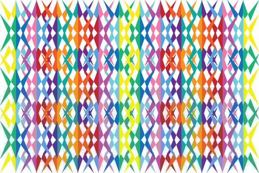 Ethnic zigzag pattern in retro colors, Aztec style seamless vector background