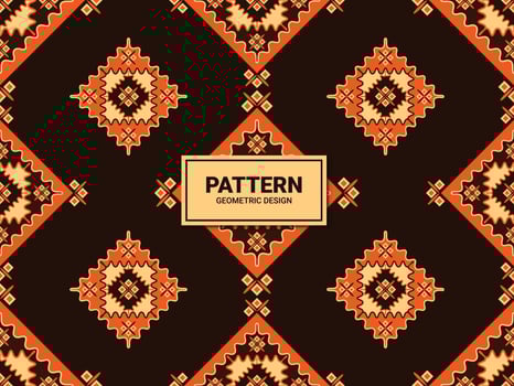 Seamless pattern with geometric design vector