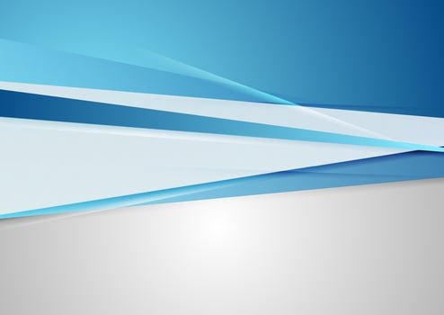 Abstract blue grey tech corporate background vector