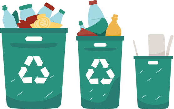 Recycle Bin Illustration, Sustainable Waste Management, Eco-Friendly Recycling and Conservation png