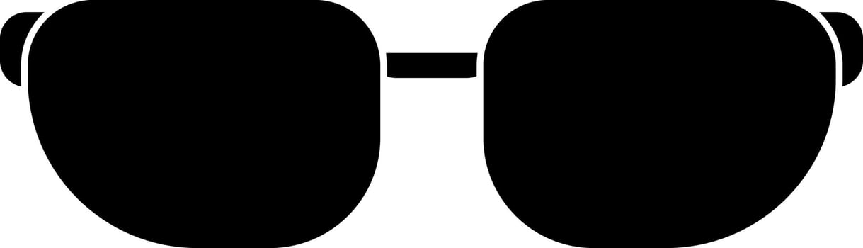 eyeglasses icon black solid style vector