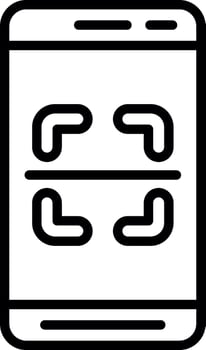 Mobile Scanner  Vector Icon Design