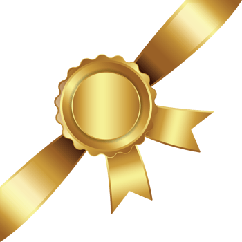gold ribbon banner Free PNG