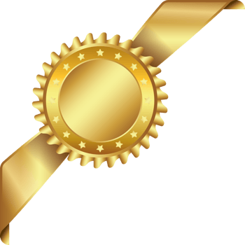 gold ribbon banner Free PNG