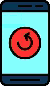 Mobile Refresh  Vector Icon Design