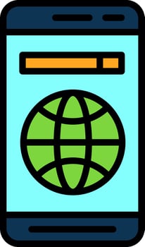 Mobile Web  Vector Icon Design