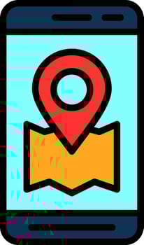 Location App  Vector Icon Design