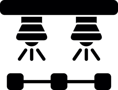 Spotlights  Vector Icon Design