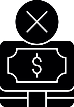 No Money Vector Icon Design