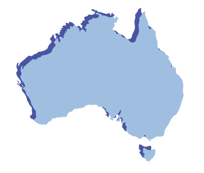 Australia map 3d png