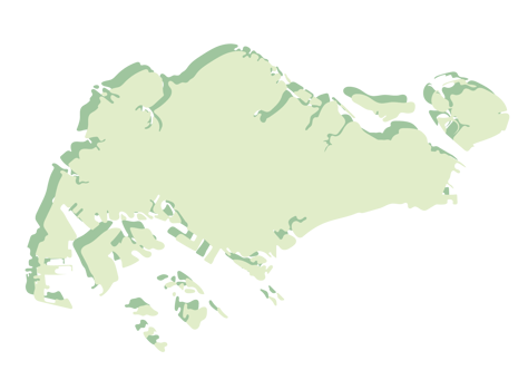 Singapore map 3d png