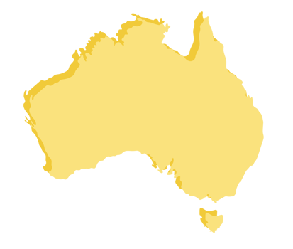 Australia map 3d png