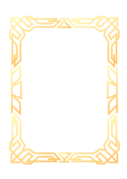 Abstract rectangle frame. Vertical rectangular golden frame.PNG with transparent background. png