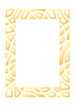 Abstract rectangle frame. Vertical rectangular golden frame.PNG with transparent background. png