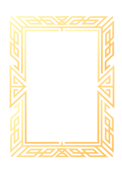 Abstract rectangle frame. Vertical rectangular golden frame.PNG with transparent background. png