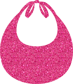 Pink collar holiday design decoration. png