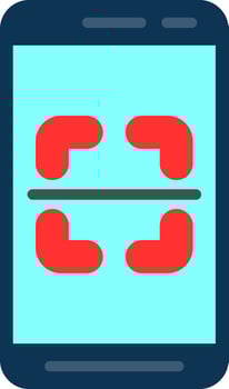 Mobile Scanner  Vector Icon Design