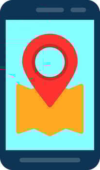 Location App  Vector Icon Design
