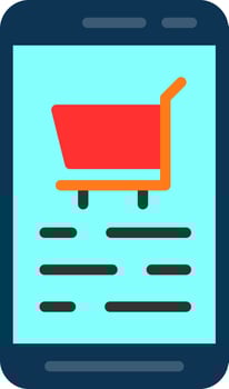 Shopping Cart  Vector Icon Design