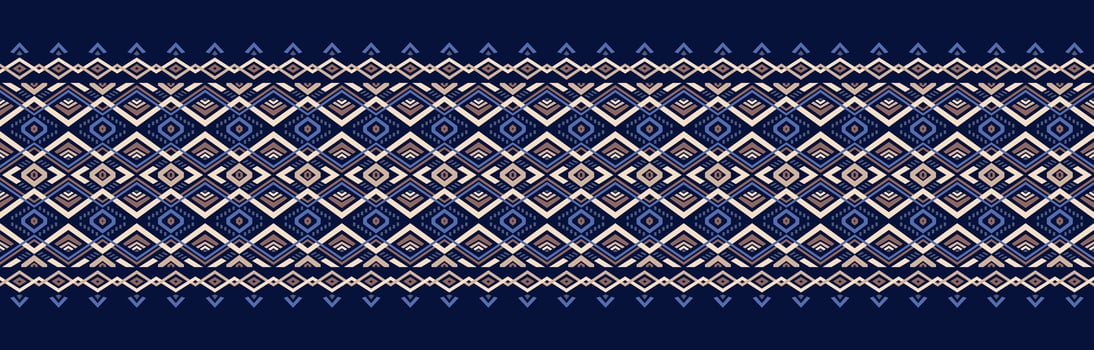 Ethnic abstract ikat art. Seamless pattern in tribal, folk embroidery, and Mexican style. Aztec geometric art ornament print. Design for carpet, wallpaper, clothing, wrapping, fabric, cover, textile. vector