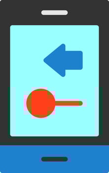 Swipe Vector Icon Design