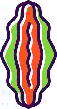 Bitter Melon Vector Icon Design
