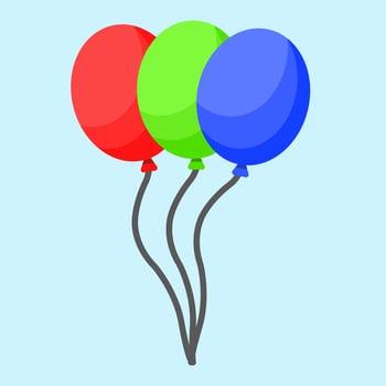 Colorful Balloon for celebration vector