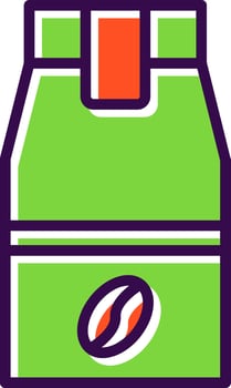 Coffee Pack Vector Icon Design