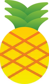 Pineapple Vector Icon Design