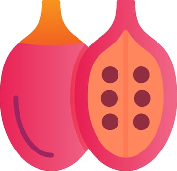 Tamarillo Vector Icon Design