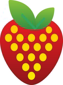 Strawberry Vector Icon Design