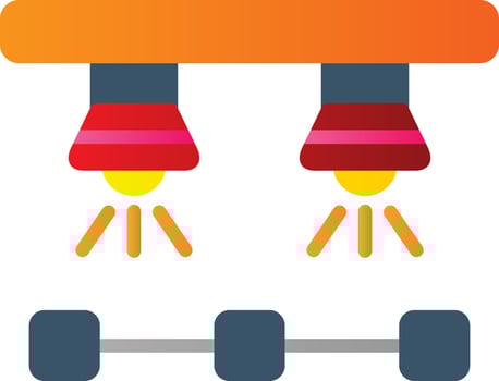 Spotlights  Vector Icon Design