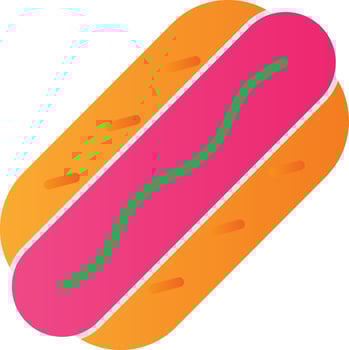 Hot Dog  Vector Icon Design