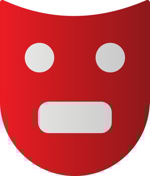 Theatre Mask  Vector Icon Design
