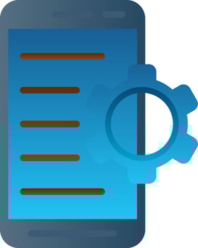 Mobile Setting  Vector Icon Design