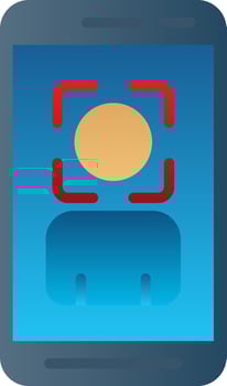 Face Scan  Vector Icon Design