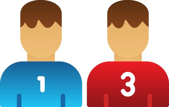 Players  Vector Icon Design