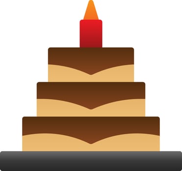 Birthday Cake  Vector Icon Design