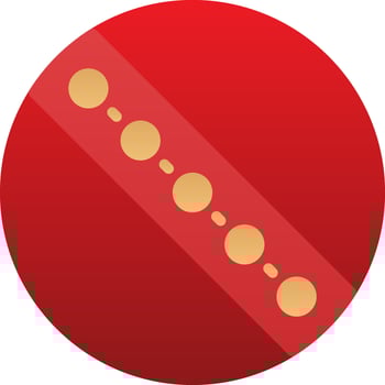 Cricket Ball  Vector Icon Design