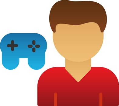 Gamer Vector Icon Design