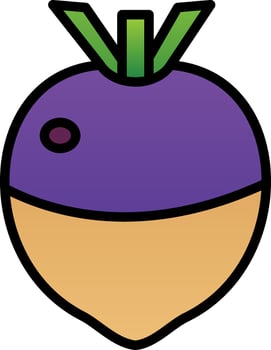 Rutabaga Vector Icon Design