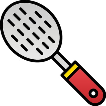 Slotted Spoon Vector Icon Design