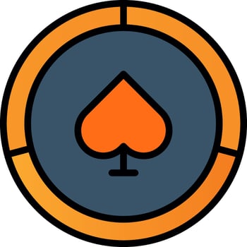 Poker Chips  Vector Icon Design