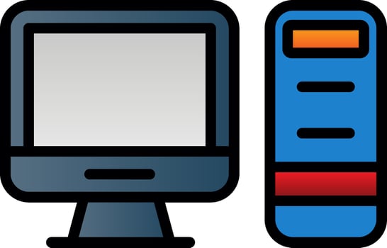 PC  Vector Icon Design