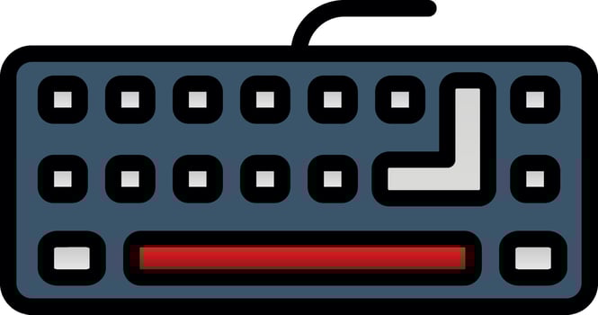 Keyboard  Vector Icon Design