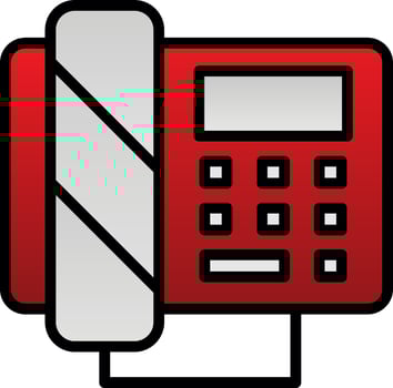 Telephone  Vector Icon Design