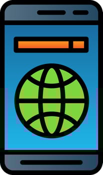 Mobile Web  Vector Icon Design
